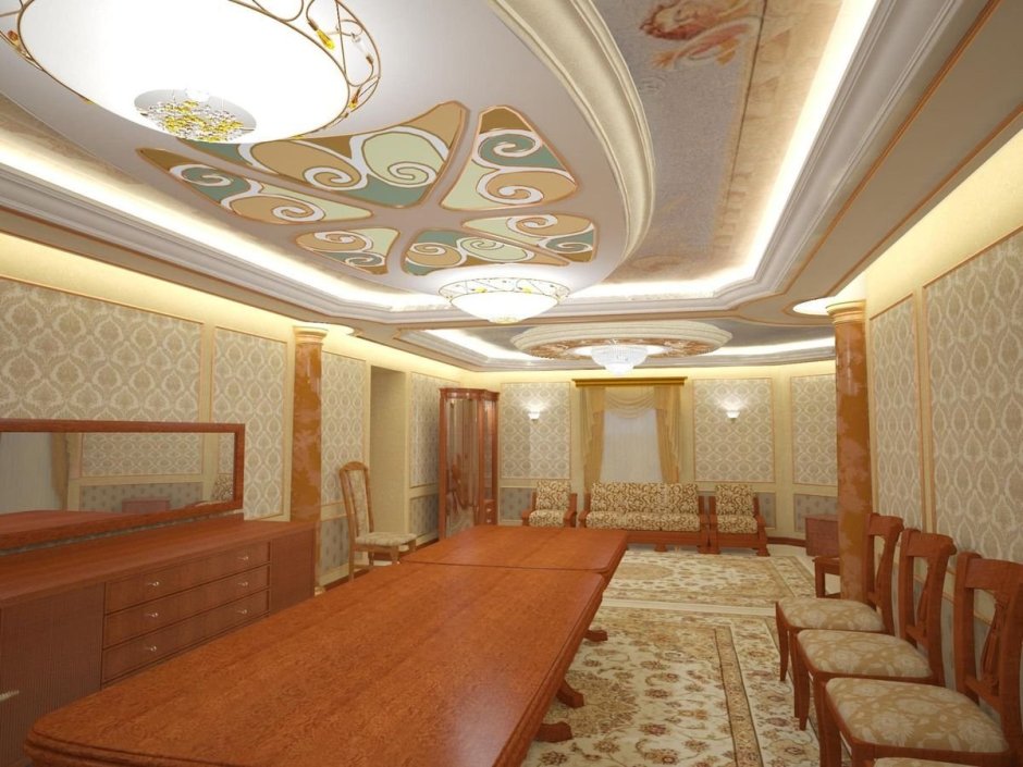 Узбекские гостиные комнаты