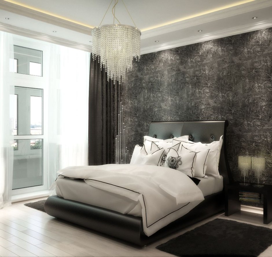 Спальня в цвете графит