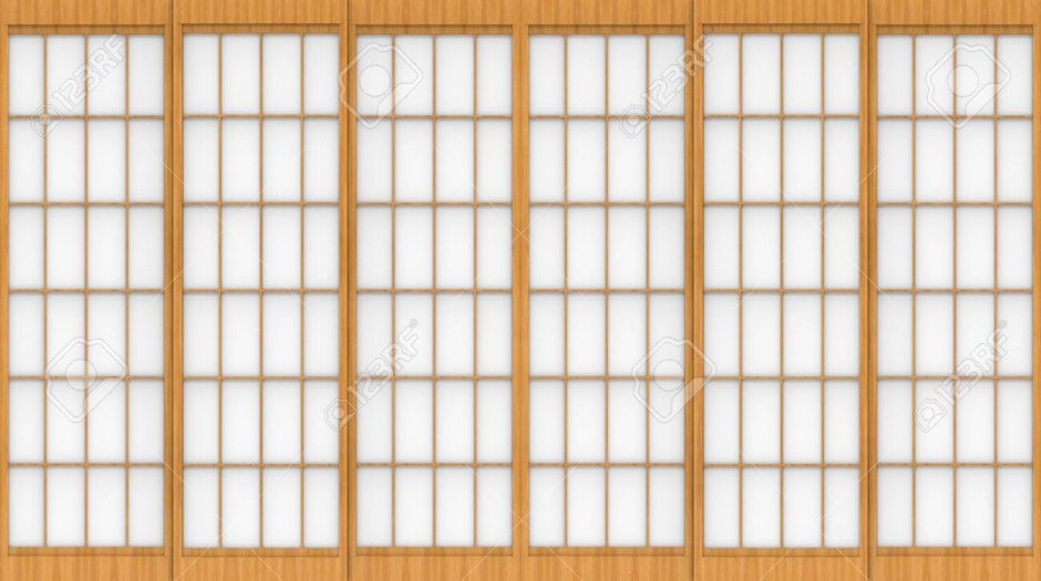 Rice-papered Door