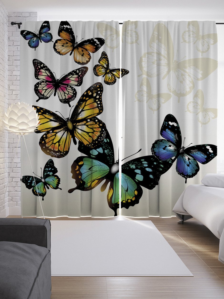 Shower Curtain бабочки