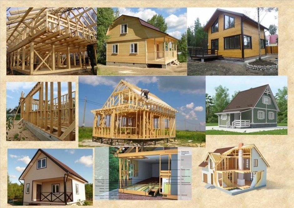 Проект каркасной постройки