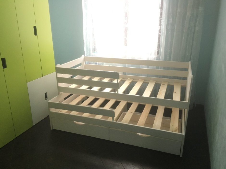 Выкатная кровать для двоих детей икеа