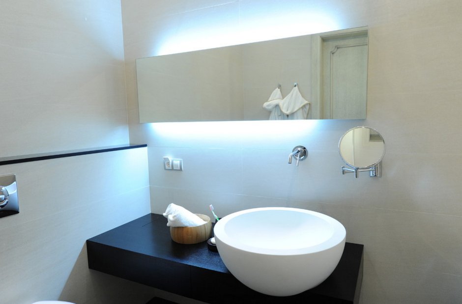 Подсветка раковины в ванной