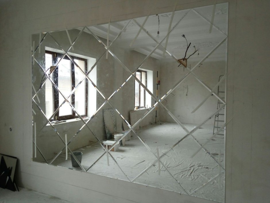 Плитка зеркальная фацет 30х30х4 (4шт)КМП
