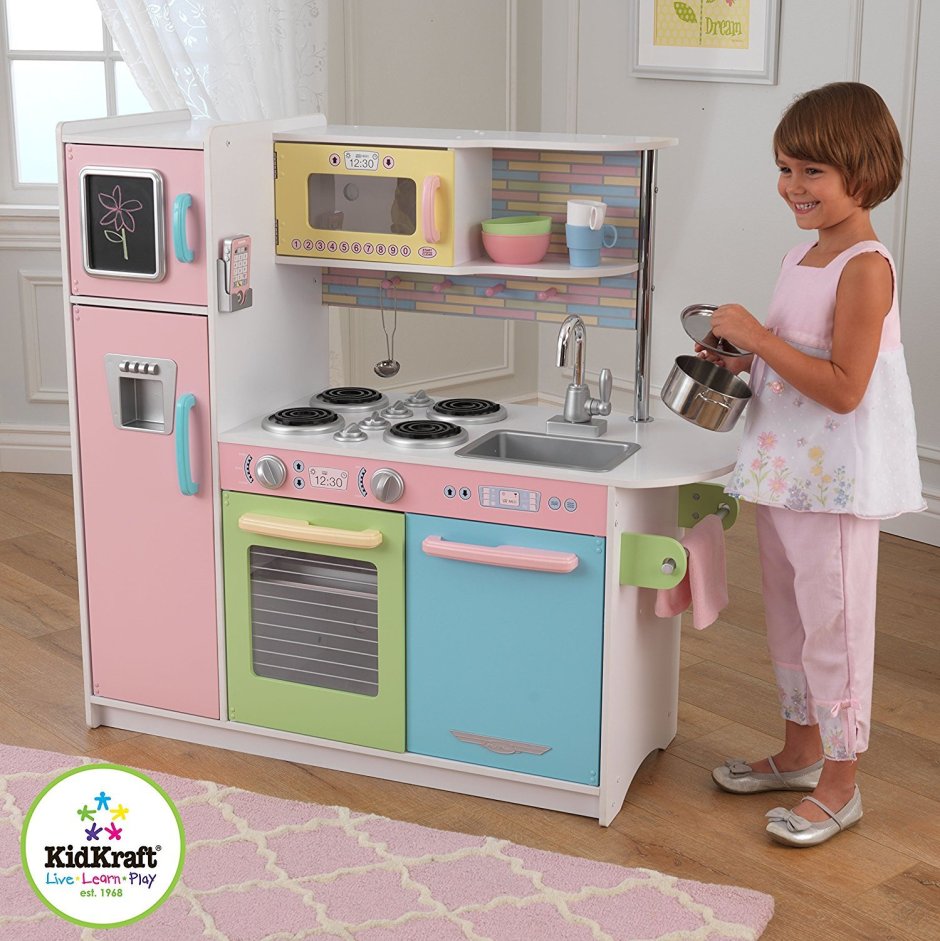 Кухня kidkraft пастель 53257 ke