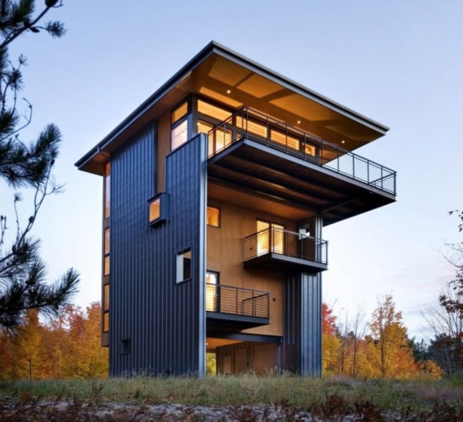 Tiny House с односкатной крышей