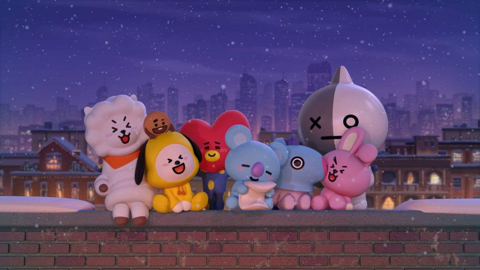 Обои на рабочий стол bt21