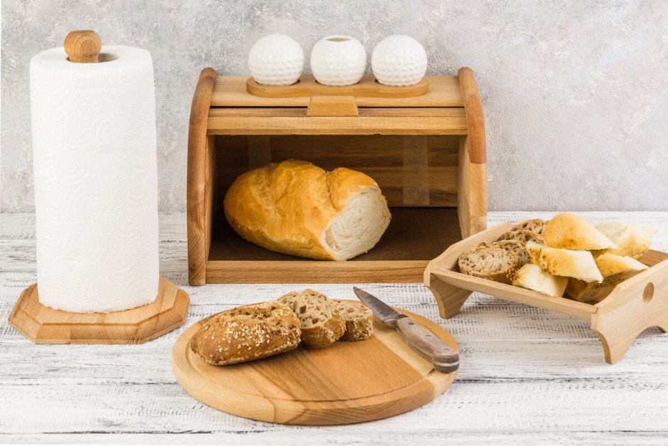 Хлебница с полочкой