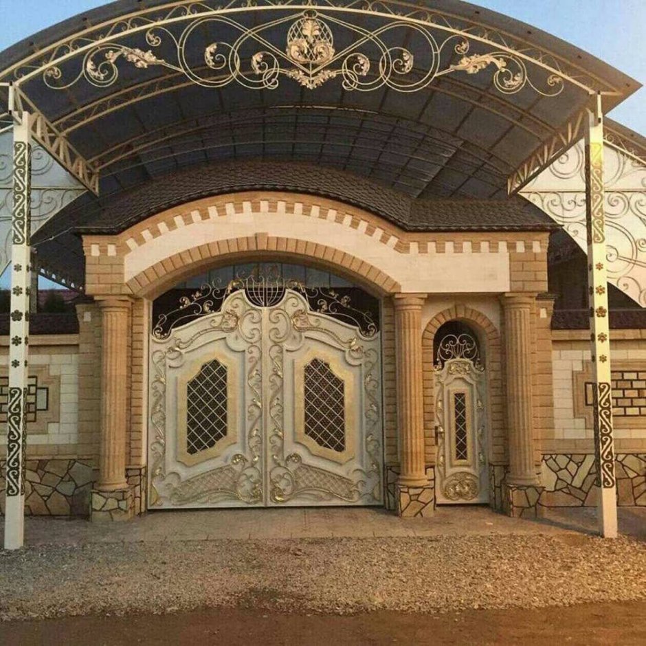 Ворота с аркой