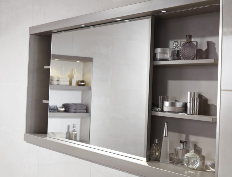 Sliding Mirror Bathroom