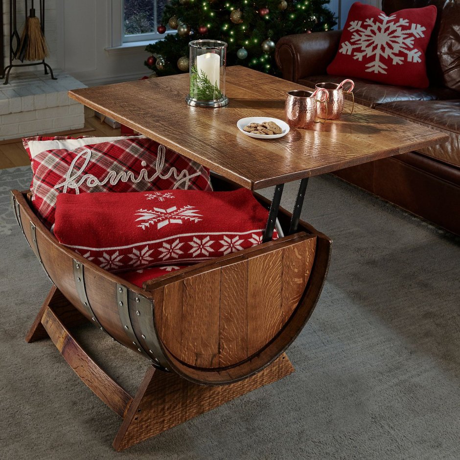 Журнальный стол Barrel Table Red