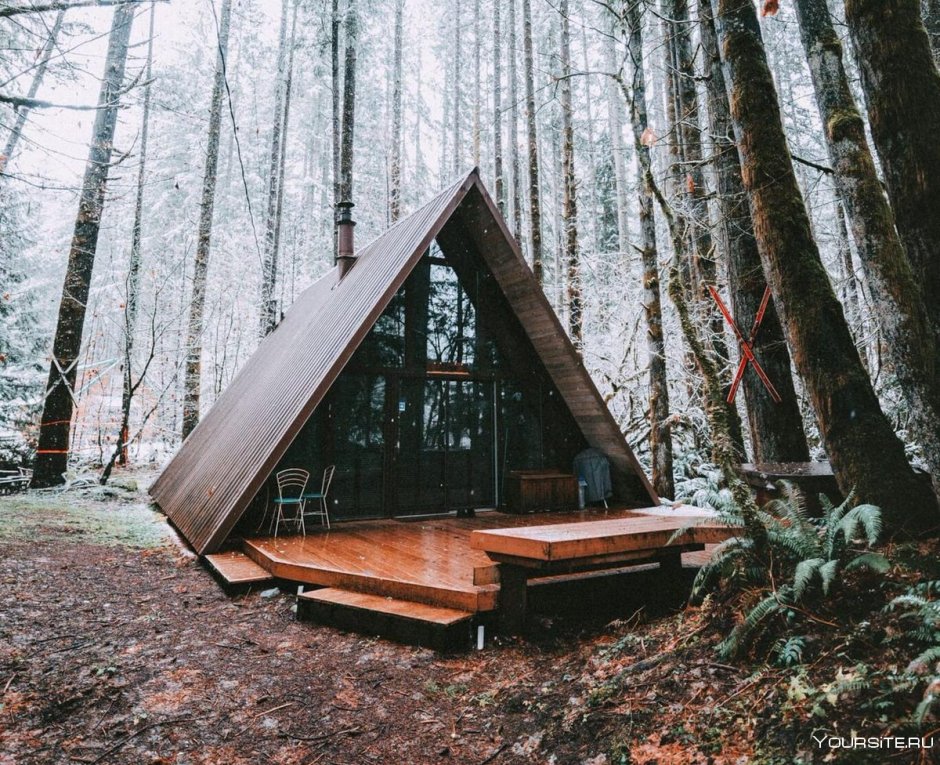 Дом a-frame (дом шалаш)