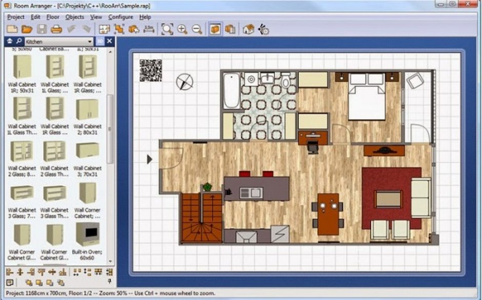 Визуализация в программе Sweet Home 3d
