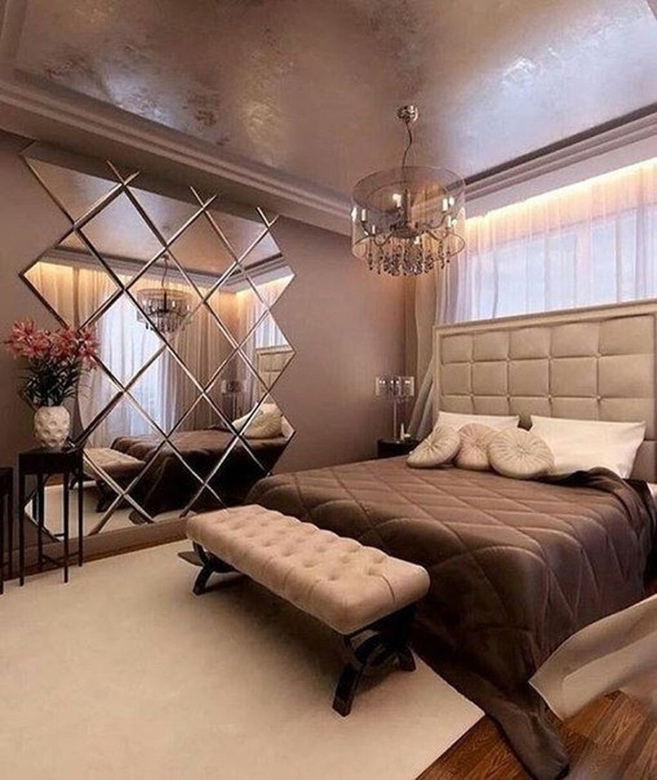 Зеркальная плитка в интерьере