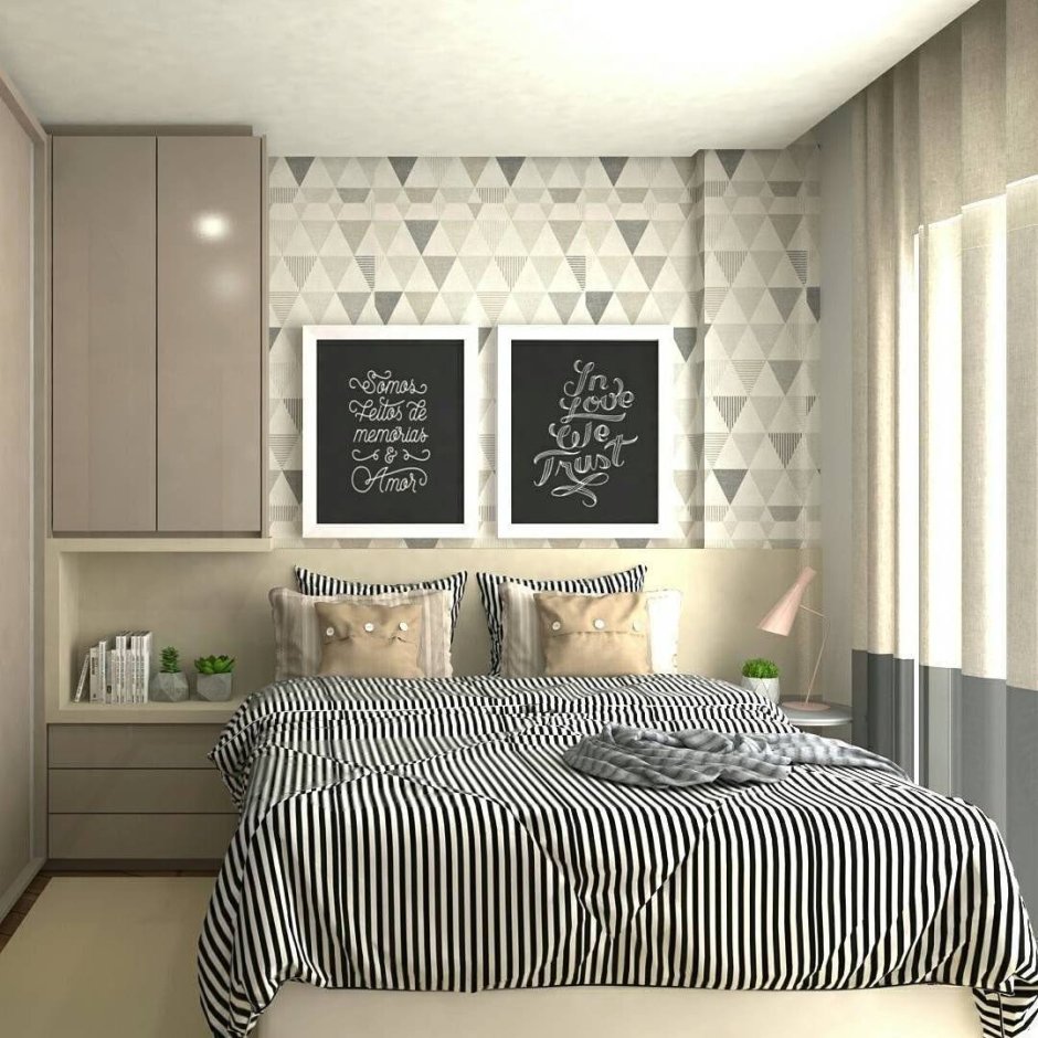 Дизайн небольшой спальни