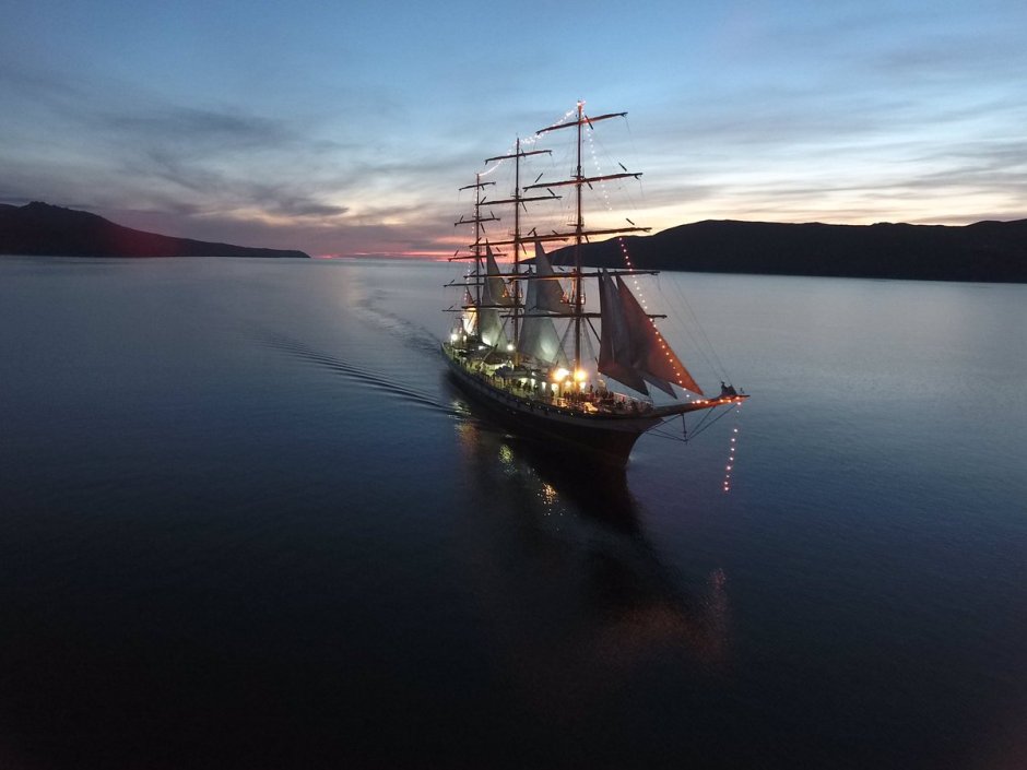 Палуба старинного корабля