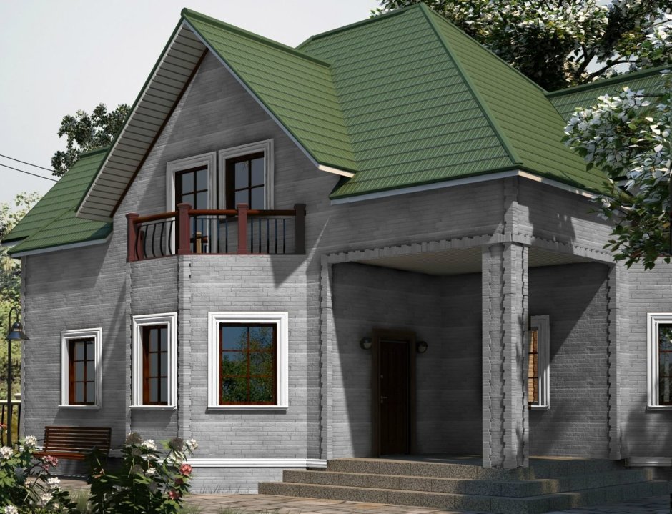 Фасадная панель Альта камень малахит