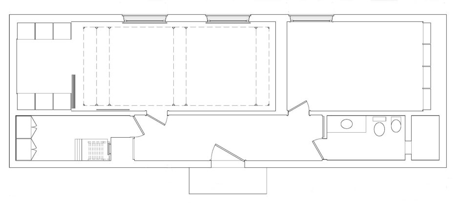 Glass House Philip Johnson план