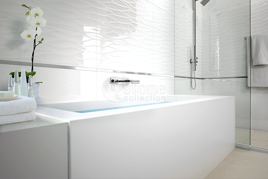 Lumina curve White Matt 25x75