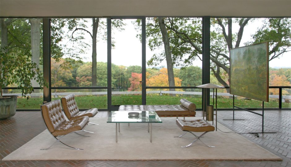 Glass House Philip Johnson Interior