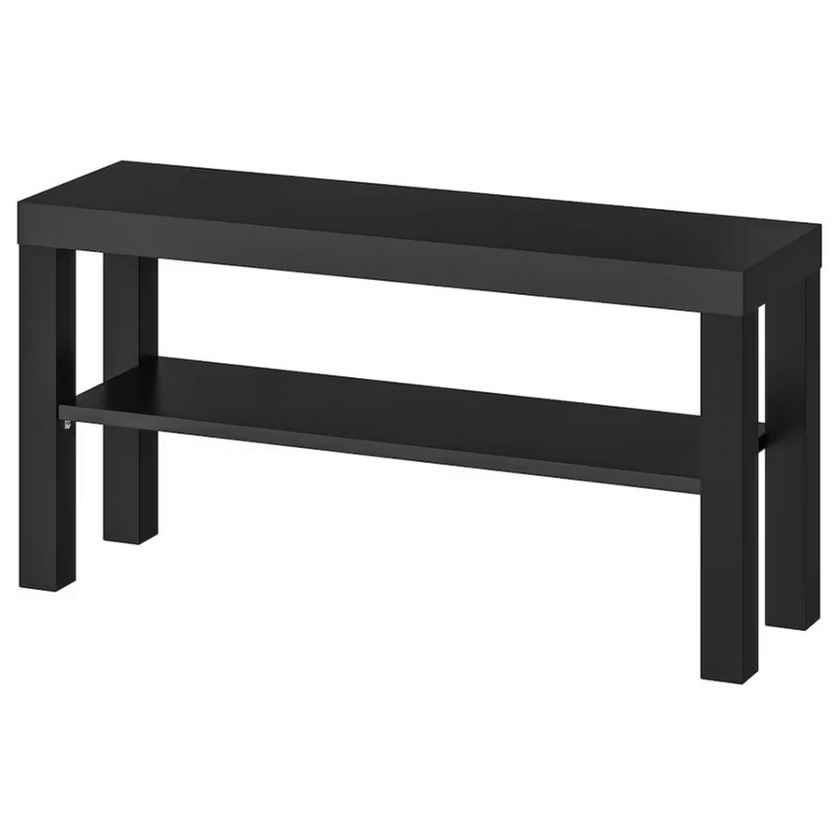 Lack ЛАКК тумба под ТВ, черный90x26x45 см
