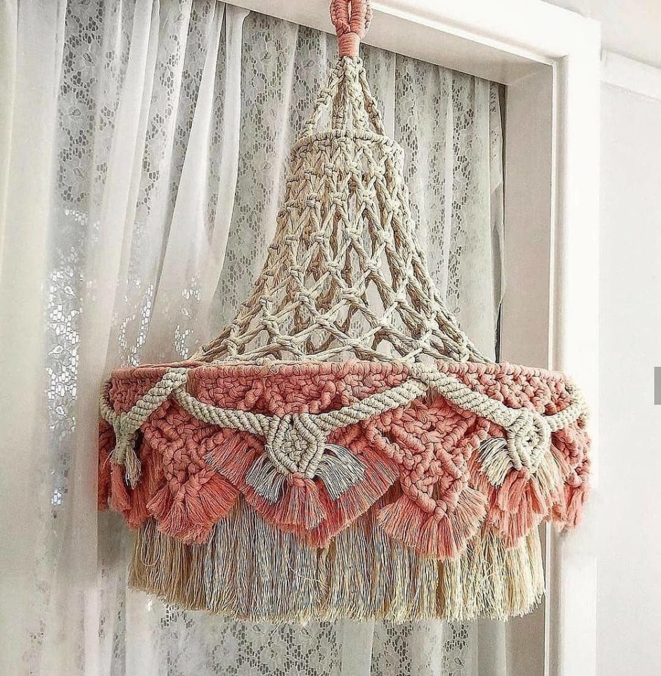 Светильник макраме
