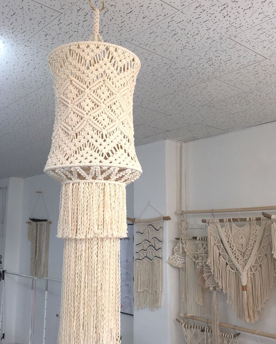 Светильник макраме