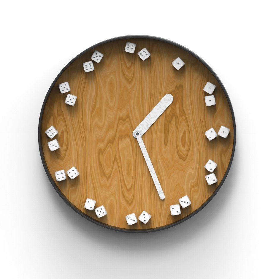 Дизайнерские настенные часы из дерева