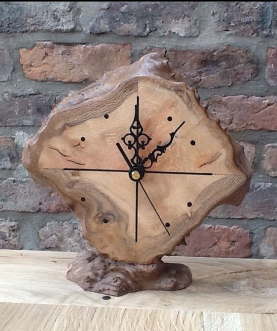 Креативные часы из дерева