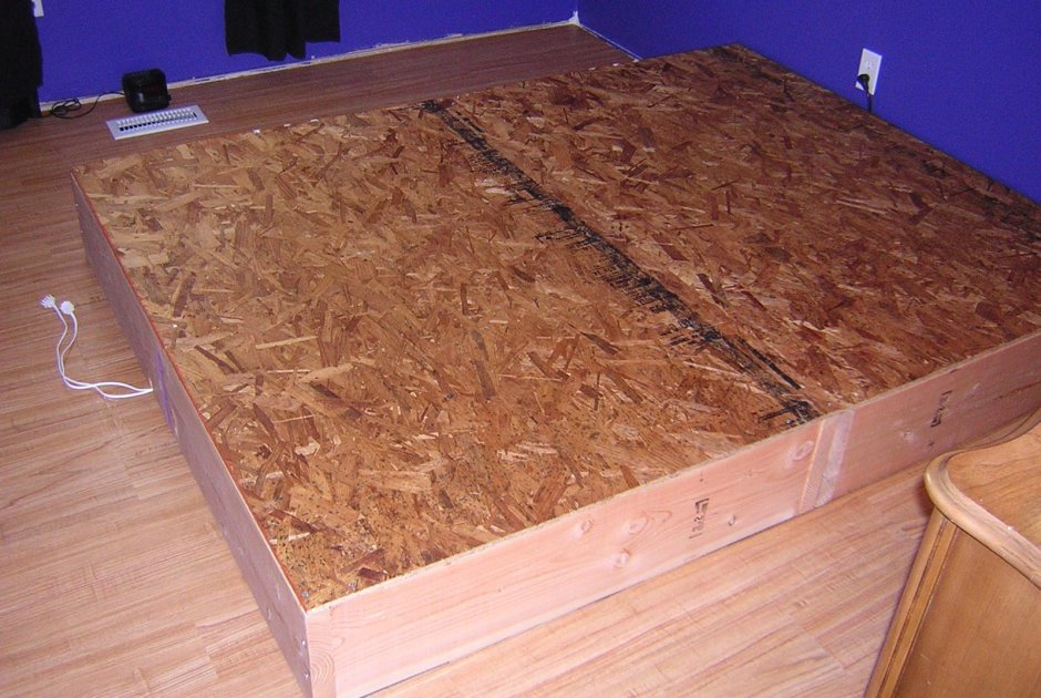 Кровать из OSB