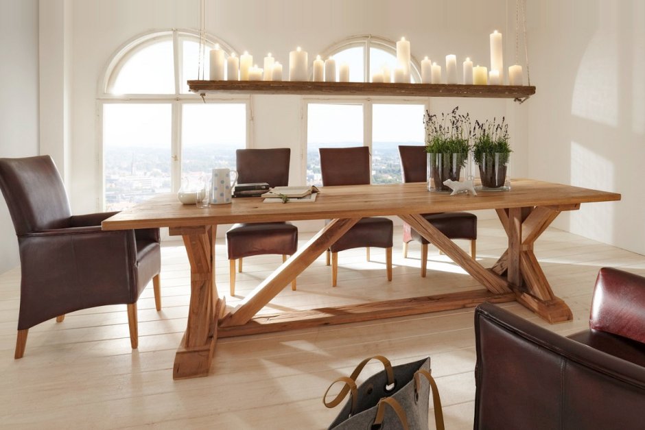 Необычные деревянные столы
