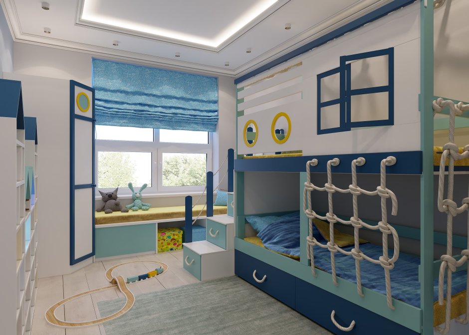 Детская комната для мальчика 3 года