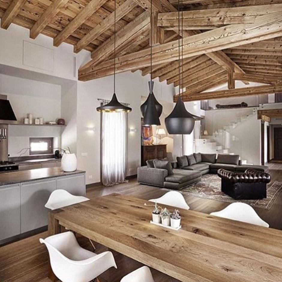 Интерьер Шале в современном стиле