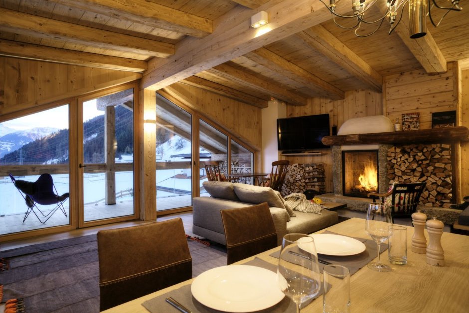 Одноэтажный дом внутри