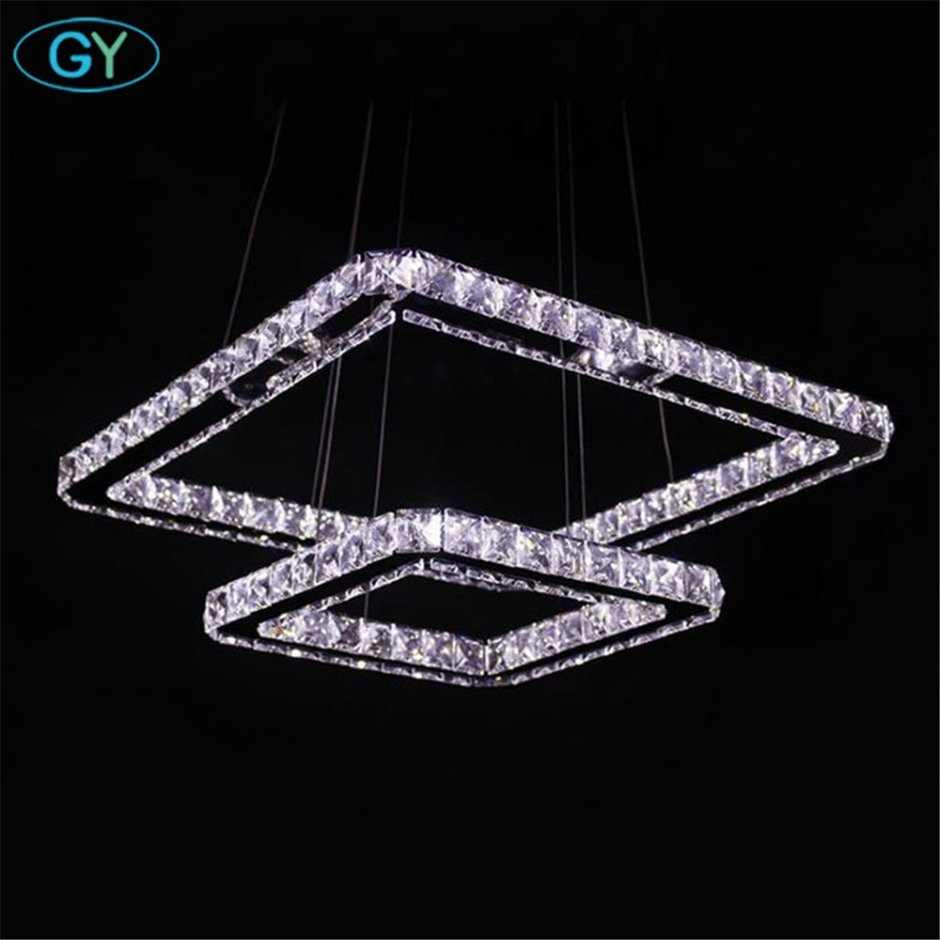 Светодиодная подвесная люстра Crystal « Кристалл 3 кольца»