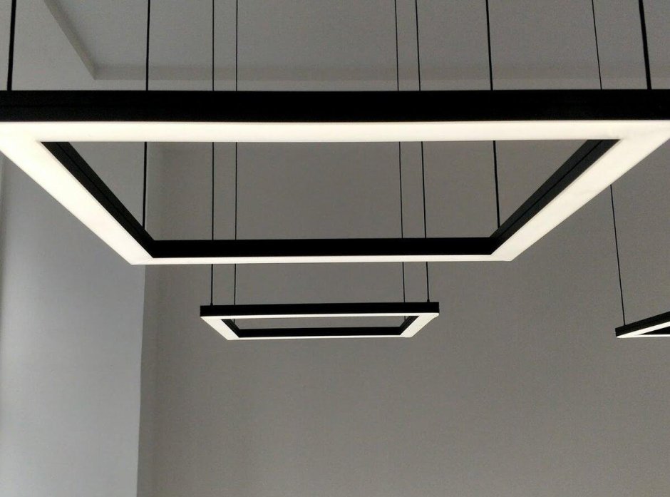 Квадратный линейный светильник