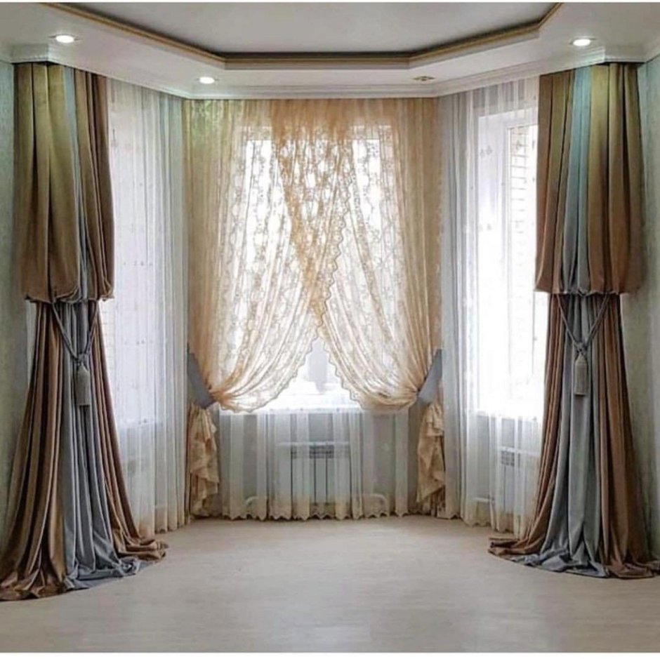 Шторы для эркерных окон
