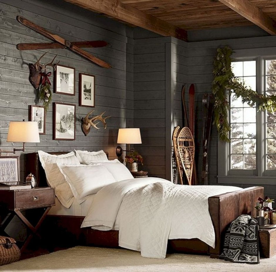 Rustic Wood Decor спальня