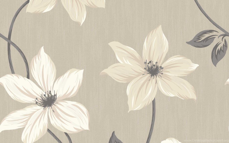 Обои с цветочками для стен