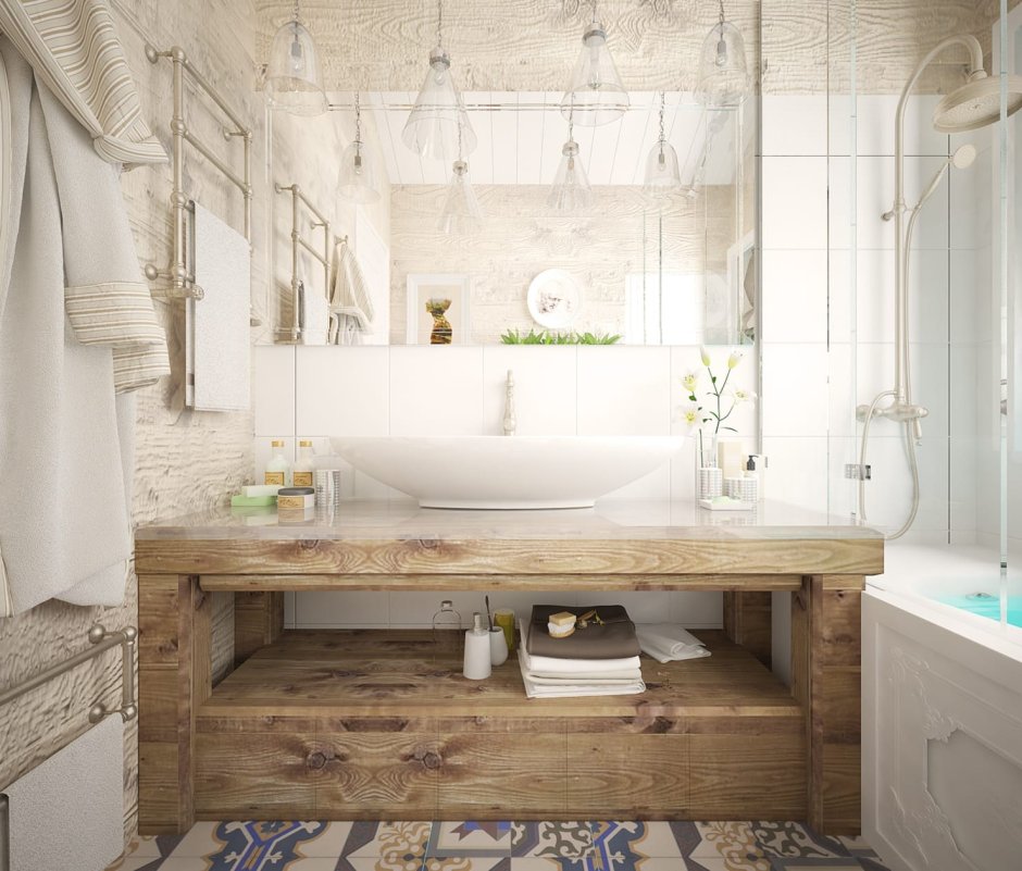 Санузел в стиле Эклектика