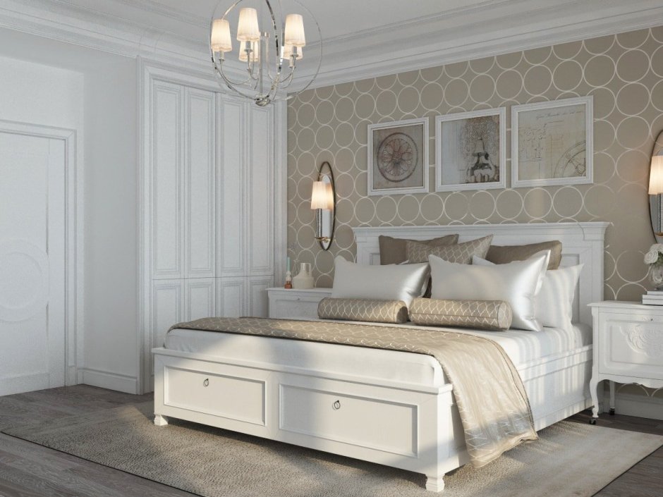 Спальня в Светлом стиле классики