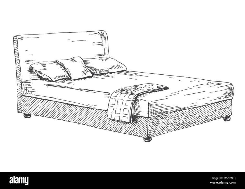 3d Room Continuous line drawing