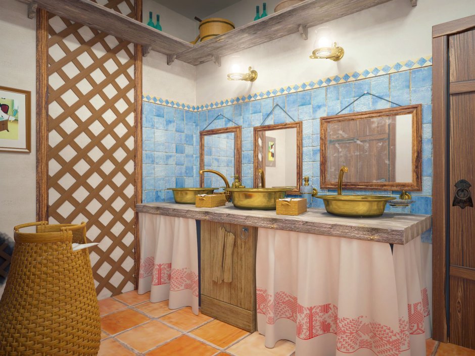 Интерьер кухни в Казачьем стиле