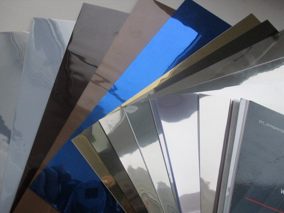 Стекло тонированное с зеркальным напылением