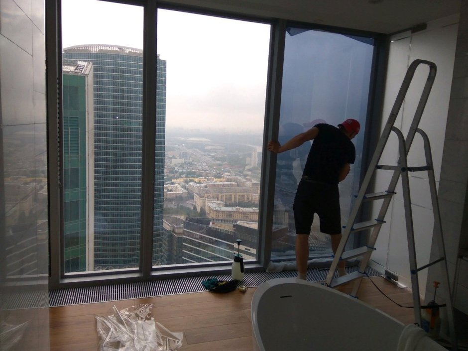 Тонированные окна в квартире