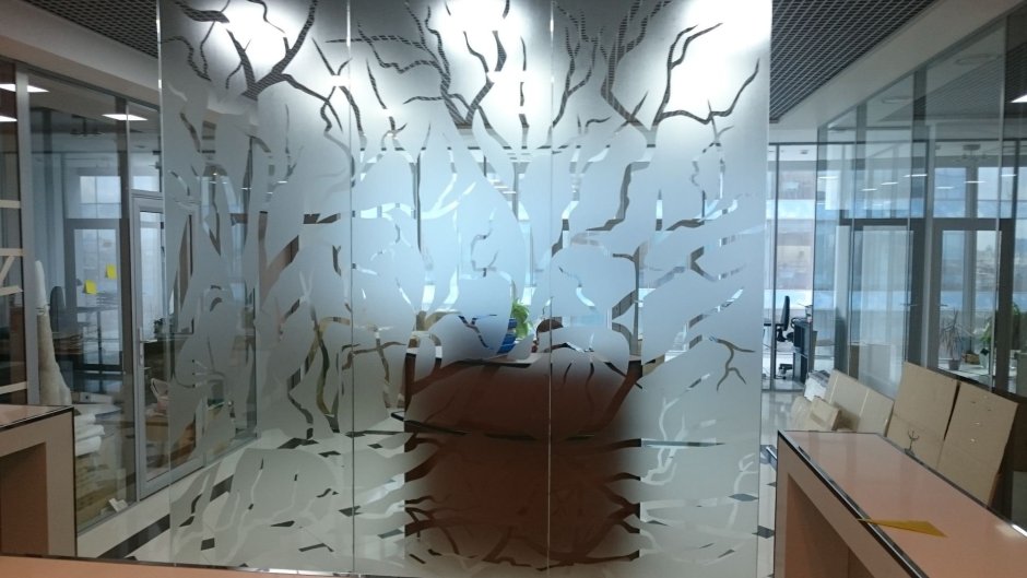 Пленка для стеклянных перегородок