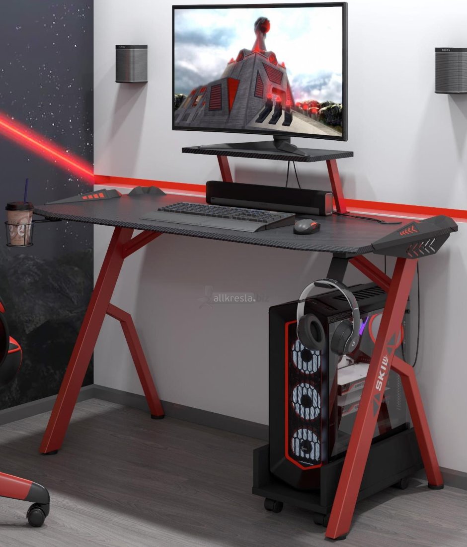 Стол skill CTG-001 красный