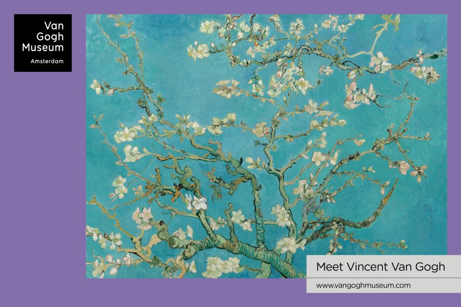 Van Gogh HD Цветущий миндаль