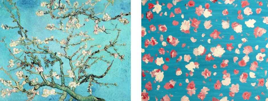 Цветущие ветки миндаля Ван Гог