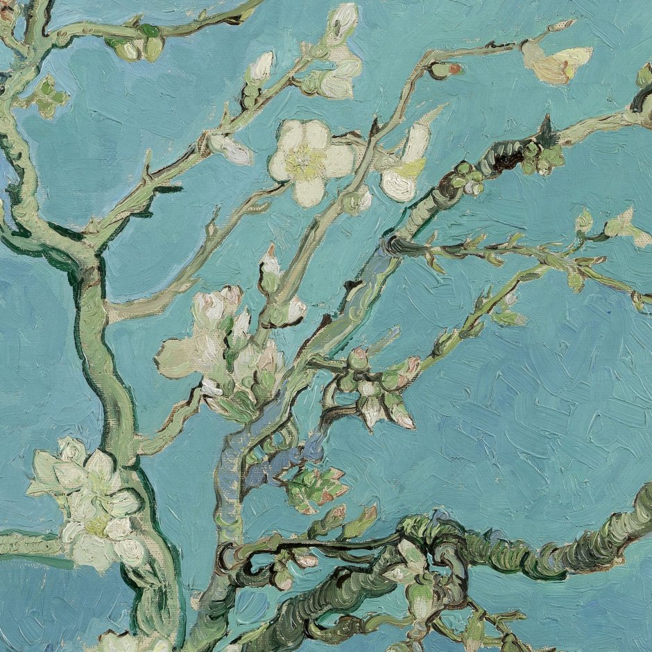 Van Gogh цветущие ветки миндаля